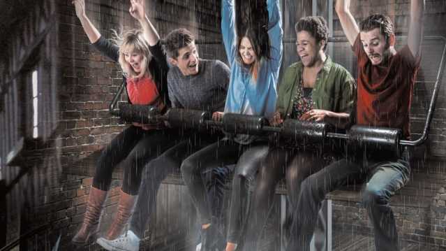 Drop ride at The Edinburgh Dungeon
