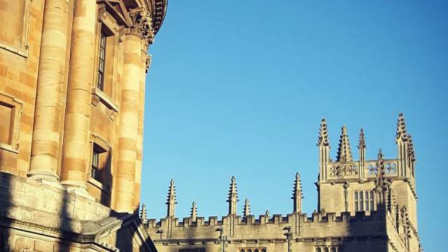 Outside view of The Bodleian Library in Oxford
