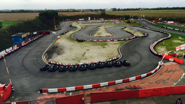 Race track at Chequered Flag Karting in Grimsby