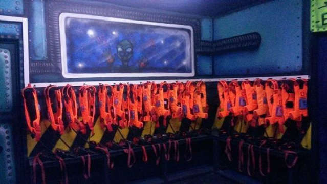 Laser tag equipment at Laser Zap Attack in Kettering