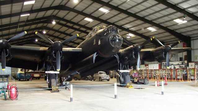 Aircraft exhibit at Lincolnshire Aviation Heritage Centre in Spilsby