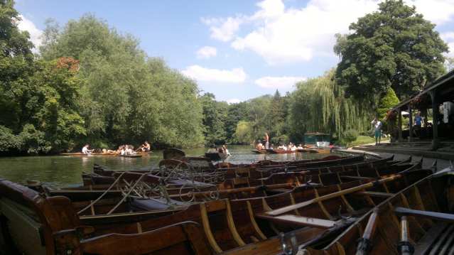 People on boats at Bath Boating Station
