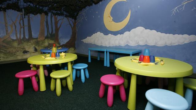 Party tables at Quackers Indoor Soft Play Centre in Newbridge on Wye