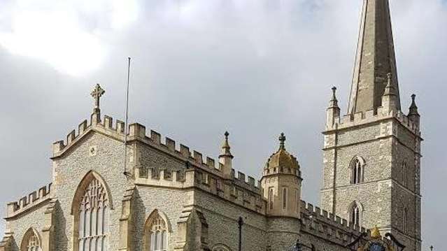 Outside view of St Columbs Cathedral in Londonderry