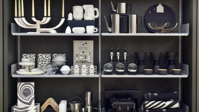 Designed shelf at Design Museum in Kensington