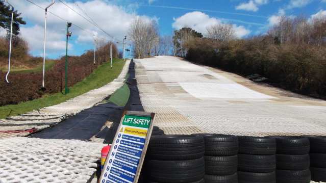 Ski slope at Cardiff Ski and Snowboard Centre