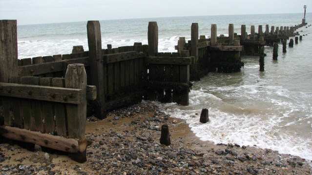 A view of Overstrand Beach, Cromer