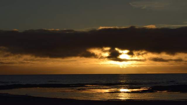 Sunset at Barassie Beach in Troon