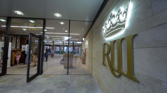 Entrance at King Richard III Discovery Centre in Leicester