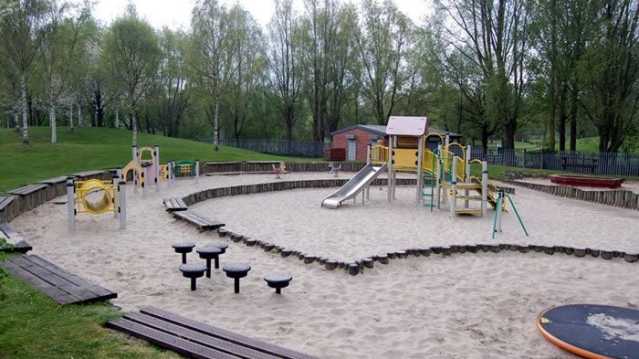 Adventure playground at Hemsworth Water Park and Playworld in Pontefract