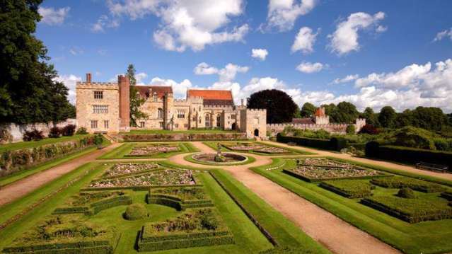 Outside view of Penshurst Place and Gardens in Tonbridge
