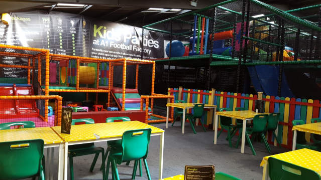 Toddler soft play area at Fun House at A1 Football Factory