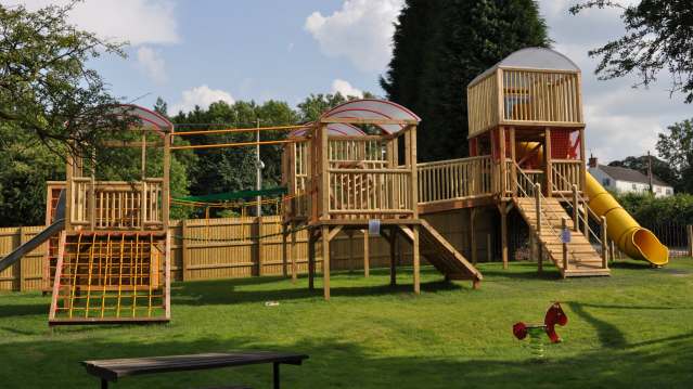 Playground at Tropical Birdland in Desford