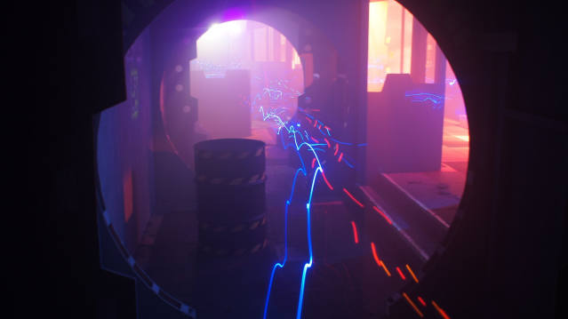 Laser beams at Quasar Elite Bromley