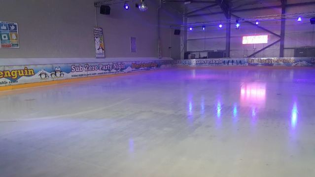 Ice skating rink at Cinebowl & iSKATE in Uttoxeter