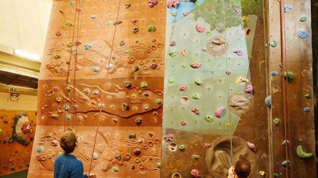 People climbing at WestWay Climbing in North Kensington