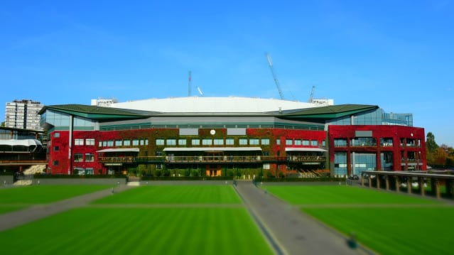 Outside view of Wimbledown Lawn Tennis Museum