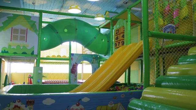 Indoor soft play frame at Crazy Kids Adventure Play in Braintree