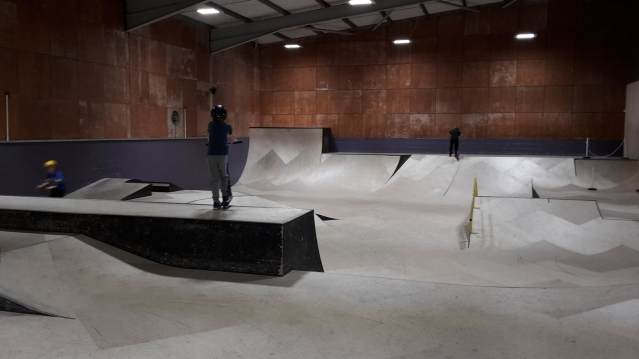 Ramps and banks at Air Skate Park in Cleveleys