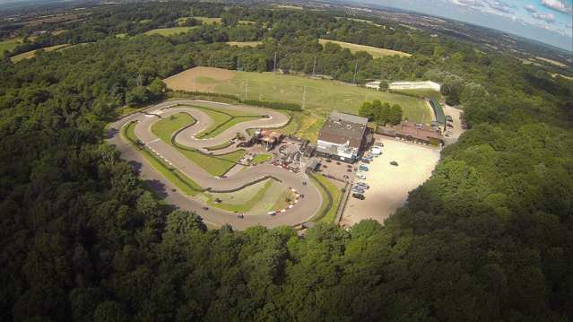Aerial view of Brentwood Karting