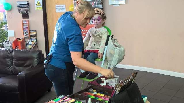 Face painting at Verwood Hub Community & Leisure