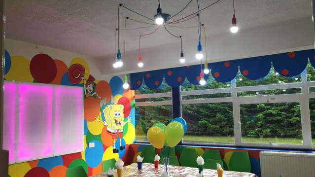 Party room at Raze the Roof Indoor Play Centre in Penryn