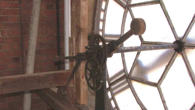 Mechanics behind clock at Isle of Wight Ghost Experience in Cowes