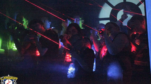 People playing laser tag at LaserZone Bradford