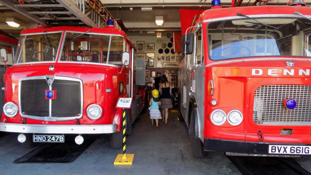 Fire engines at Essex Fire Museum in Grays