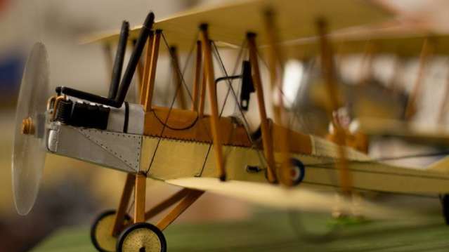Toy aeroplane at The Cater Museum in Billericay