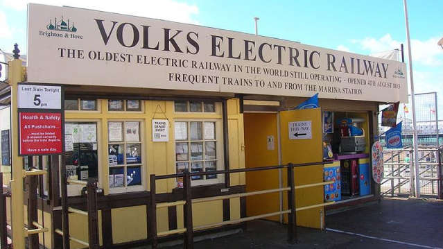 Entrance to Volks Electric Railway in Brighton