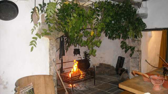 Fireplace at Tudor Merchants House in Tenby