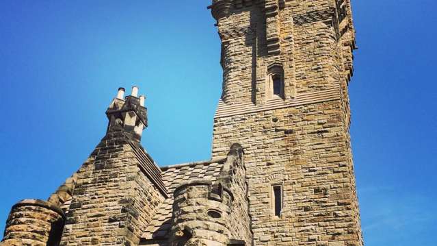 Outside view of The National Wallace Monument in Stirling