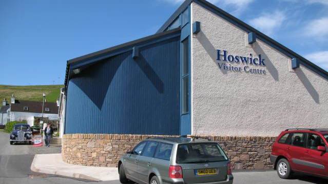 Outside view of Hoswick Visitor Centre in Shetland Isles