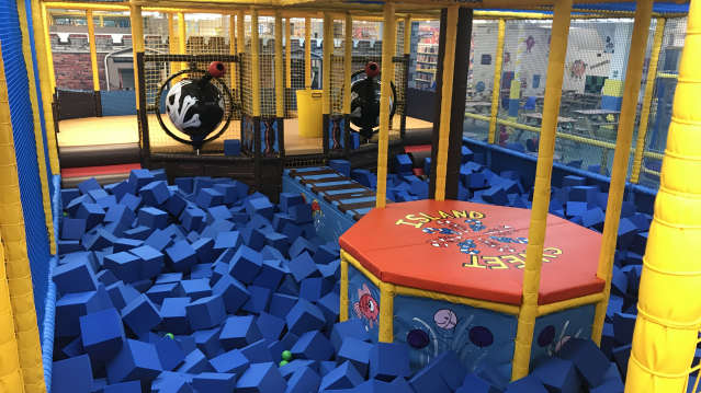Soft play foam pit at Yum Yum World in Rugby