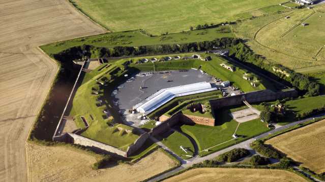Aerial view of Fort Nelson in Fareham