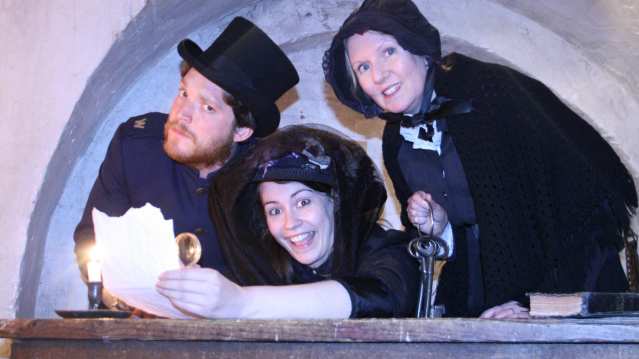 Staff in costumes at Galleries of Justice in Nottingham