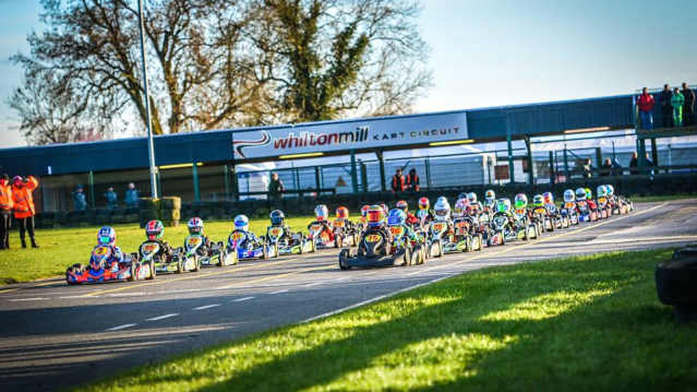 Riders in go karts at Whilton Mill in Daventry