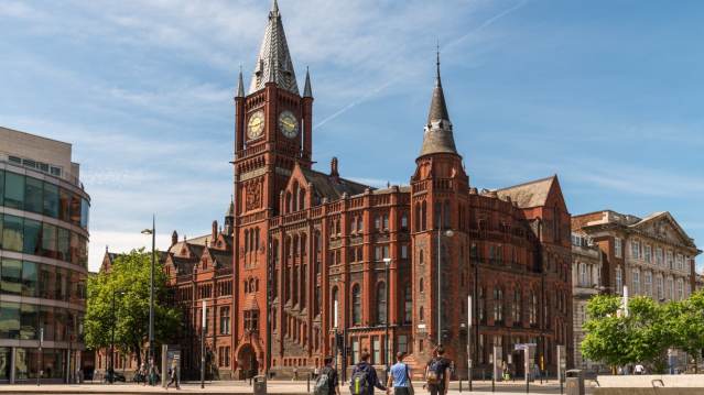 Outside view of Victoria Gallery and Museum in Liverpool