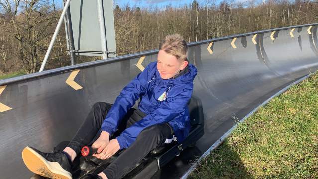 A boy at Swadlincote Snowsports Centre