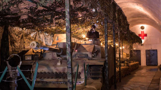 Tank at Jersey War Tunnels
