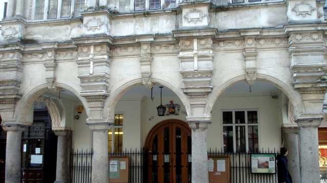 Start point of Exeter Woollen Trail at Exeter Guildhall