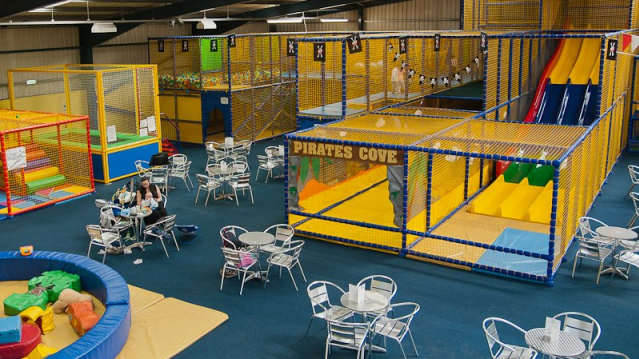 Indoor soft play and cafe area at Pirates Cove in Jarrow