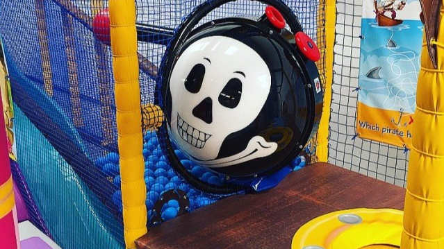 Soft play cannon at Pirates and Princesses in Telford