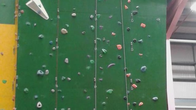 Person climbing at Newton Aycliffe Leisure Centre
