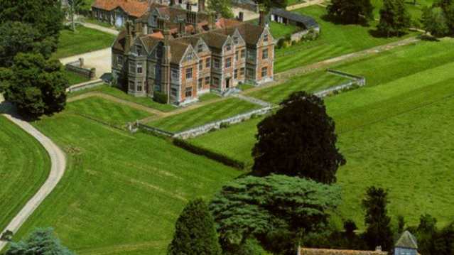 Aerial view of Breamore House and Museum