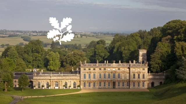 Outside view country house at Dyrham Park