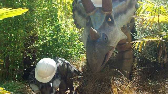 Triceratops at Dino Park in Dumfries
