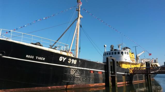 Ship at National Fishing Heritage Centre in Grimsby