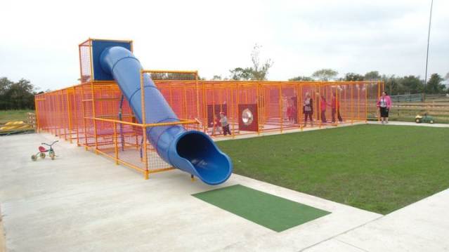 Outside play area at Kia Ora Minifarm in Gorey
